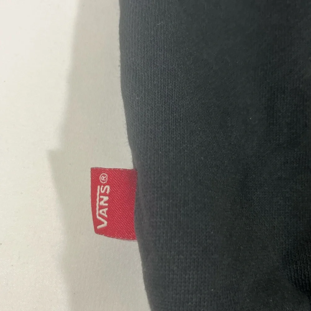 VANS‎ OFF THE WALL ZIP UP HOODIE W/POCKETS UNISEX YOUTH M BLACK PREOWNED